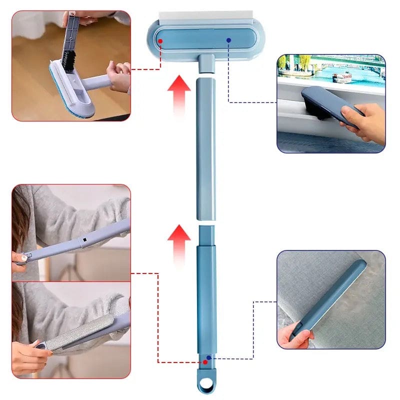 4 In 1 Window Washer Kit, Multifunctional Mesh Screen Brush, Washable Household Cleaning Accessories, Multipurpose Magic Scrubber Brush, Double Sided Detachable Window Cleaner Tool 4 In 1 Window Washer Kit, Multifunctional Mesh Screen Brush, Washable Household Cleaning Accessories, Multipurpose Magic Scrubber Brush, Double Sided Detachable Window Cleaner Tool
